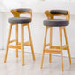 Scandinavian Style Bar-stool with Wooden Legs Round Seat Counter Stool for Kitchen Bar Clearhalo 'Bar Furniture' 'Bar Stools' 'bar_stools' 'furn' 'furn_bar_stools' 'furniture_bar_stools' 'Kitchen & Dining Furniture' 'kitchen&dining_furn' 'kitchen' 'kitchen_furn' Furniture' 1200x1200_20a79e9d-926f-4722-801c-7a7d28f071fb