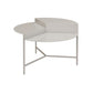 Mid-Century Modern Round Coffee Table with 3 Legs in Iron Cocktail Table
