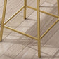 Modernes 1/4-teiliges Bartisch-Set, rechteckiger Stein-Thekentisch mit hohen Hockern