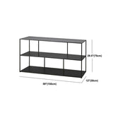 Contemporary Metal Shelf Bookcase Black Etagere Book Shelf for Study Room Clearhalo 'Bookcases' 'furn' 'furn_bookcases' 'Furniture' 'Office Furniture' 1200x1200_20ab89aa-d292-44f3-862a-ae704bdb9c24