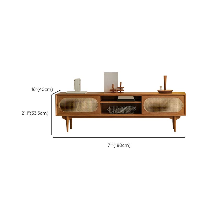 Scandinavian TV Media Stand Solid Wood TV Console for Living Room Clearhalo 'furn' 'furn_tv_stands_entertainment_centers' 'Furniture' 'Living Room Furniture' 'TV Stands & Entertainment Centers' 'TV Stands & Media Storage Furniture' 'tv_stands_entertainment_centers' 1200x1200_20acddb5-ad26-4936-959a-f4593d89a683