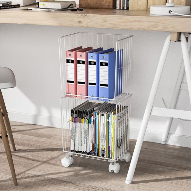 Modern Style Geometric Bookcase Metal Closed Back Book Shelf Clearhalo 'Bookcases' 'furn' 'furn_bookcases' 'Furniture' 'furniture_bookcases' 'Office Furniture' 1200x1200_20ad219d-dd4a-4973-b22f-c6db42d720b8