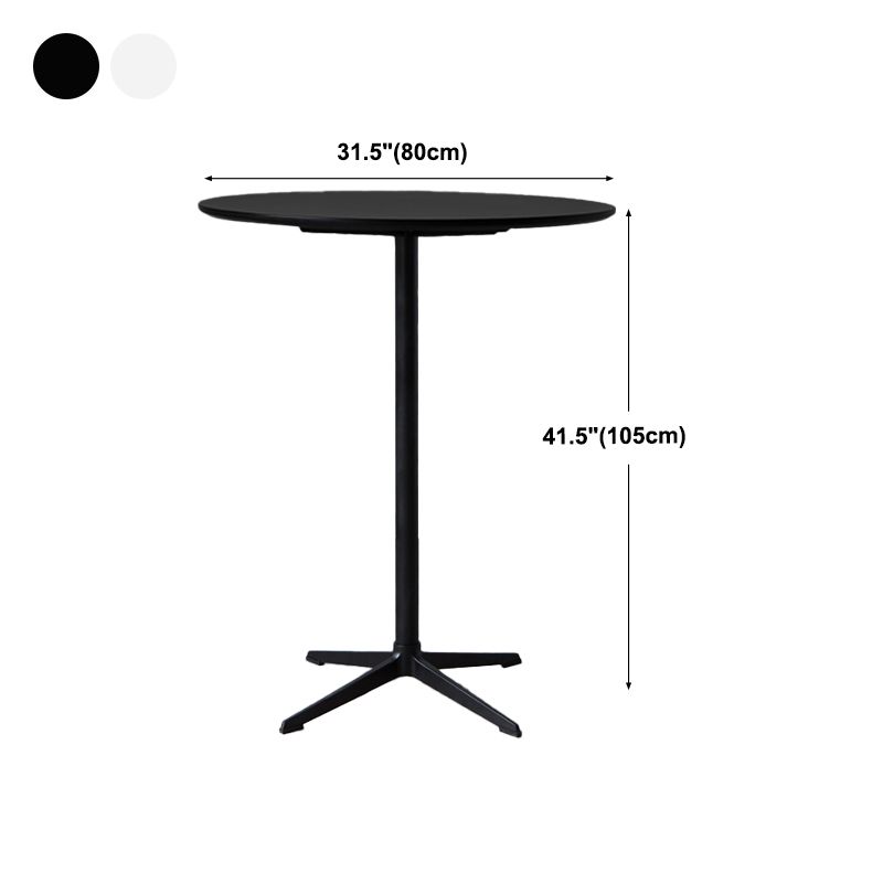 Modern Wood Counter Table with Round Table Top 4-Prong Table - 42" H Clearhalo 'Bar Furniture' 'Bar Tables' 'bar_tables' 'Furniture' 'furniture_bar_tables' 'Kitchen & Dining Furniture' 1200x1200_20ad2d6e-7b63-486d-9894-bc0dc2013056