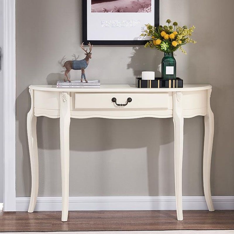 Tavolo di accento moderno della metà secolo tavolo da console in legno mezzano in marrone