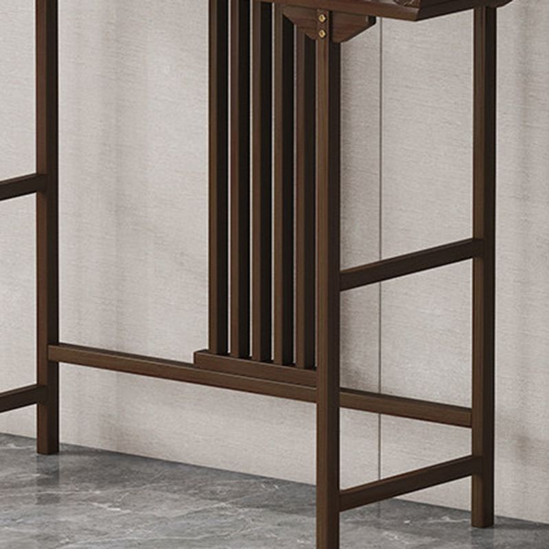 Wood Hall Console Table Mid Century Modern Rectangle End Table