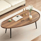 Modern Coffee or End Table Artificial Wood and Metal Coffee Table with 4 Legs