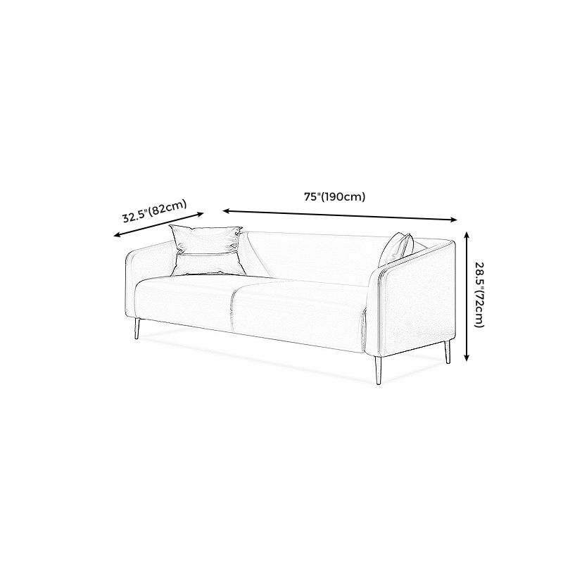 Modern Genuine Leather Sofa Sloped Arm Couch with Tight Seat for Apartment Clearhalo 'furn' 'furn_sofas' 'Furniture' 'furniture_sofas' 'Living Room Furniture' 'Sofa' 'sofas' 1200x1200_20b3b0f9-9aff-493b-91fb-4251ec99ed5b