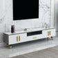 14" W Modern TV Media Stand Open Shelving TV Media Console with Drawers Clearhalo 'furn' 'furn_tv_stands_entertainment_centers' 'Furniture' 'Living Room Furniture' 'TV Stands & Entertainment Centers' 'TV Stands & Media Storage Furniture' 'tv_stands_entertainment_centers' 1200x1200_20b4306b-3b6f-477c-ada5-761680e21e15
