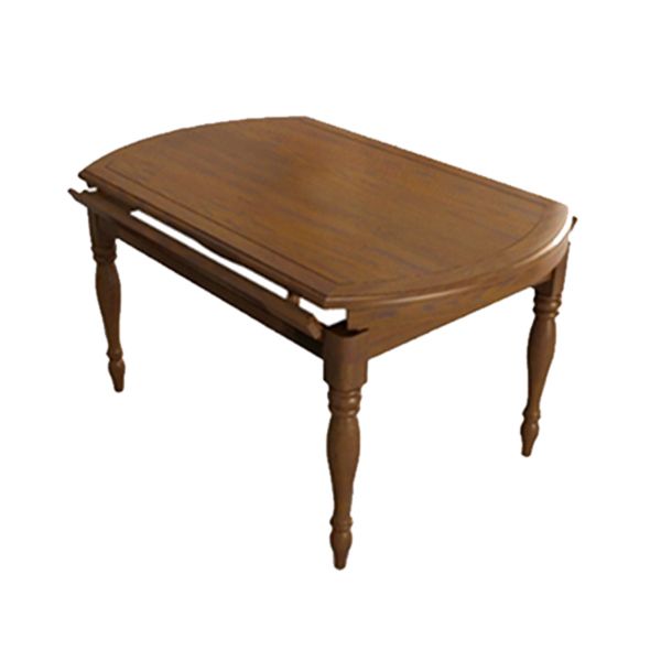 Set da pranzo in legno massiccio 1/5/7 con sedie pieghevoli e sedie in pelle