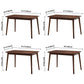 Contemporary Solid Wood Rectangle Shape Dining Table Kitchen Dining Table with 4 Legs Clearhalo ' dining_table' 'Dining Tables & Seating' 'Dining Tables' 'Furniture' 'furniture_dining_table' 'Kitchen & Dining Furniture' 'kitchen&dining_furn' 'kitchen' 'kitchen_dining_table' 1200x1200_20b5e86f-f83c-4455-8346-e14b6774633e