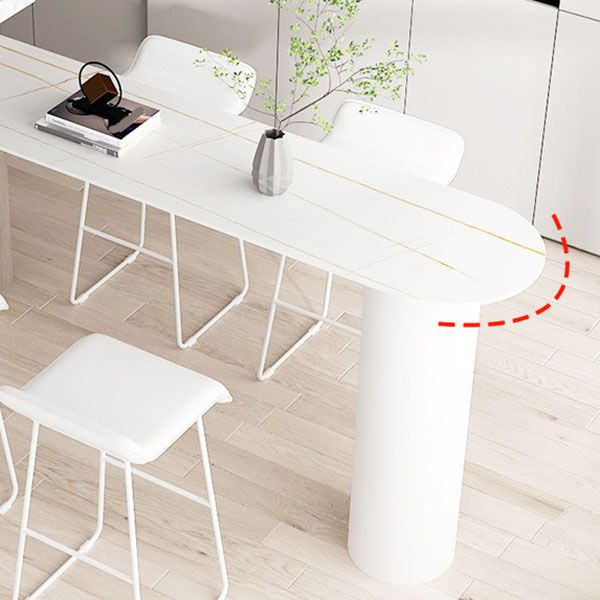 Modern Style 1/2/5 Pieces Sintered Stone Pub Table Set Fixed Table Counter Table Clearhalo 'Bar Furniture' 'furn' 'furn_home_bar_bar_sets' 'Furniture' 'Home Bars & Bar Sets' 'home_bar_bar_sets' 'Kitchen & Dining Furniture' 1200x1200_20b8a4ac-6de6-471a-bb9c-1044ec7baa71