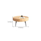 Contemporary Cocktail Table Round Solid Wood Coffee Cocktail Table Clearhalo 'Coffee & Accent Tables' 'Coffee Tables' 'coffee_tables' 'furn' 'furn_coffee_tables' 'Furniture' 'Living Room Furniture' 1200x1200_20bb8512-e27a-4032-a520-e1fdf073478b