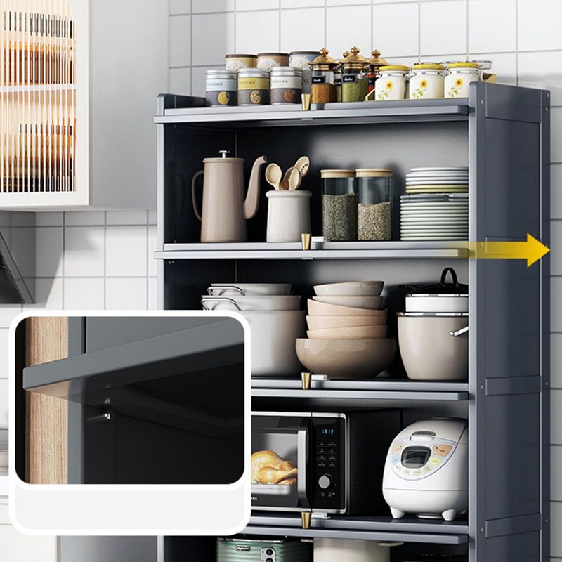 Sideboard di bambù contemporaneo di bambù con porte per sala da pranzo