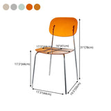 Industrial Style Open Back Dining Side Chairs Plastic Dining Armless Chairs Clearhalo ' kitchen&dining_furn' 'Dining Chairs' 'Dining Tables & Seating' 'dining_chair' 'furn' 'furn_dining_chair' 'Furniture' 'furniture_dining_chair' 'Kitchen & Dining Furniture' 'kitchen' 1200x1200_20c1c5f0-10cd-4959-ad77-90044e7d97f3