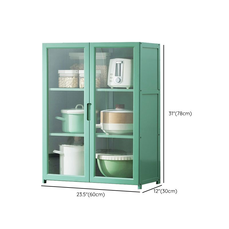 Green Dining Server with Adjustable Shelves Bamboo Buffet Server Clearhalo 'buffet_sideboard' 'Buffets & Sideboards' 'furn' 'furn_buffet_sideboard' 'Furniture' 'Kitchen & Dining Furniture' 1200x1200_20c2c81f-89ec-4bd6-8e79-3c2e1eb95dfb