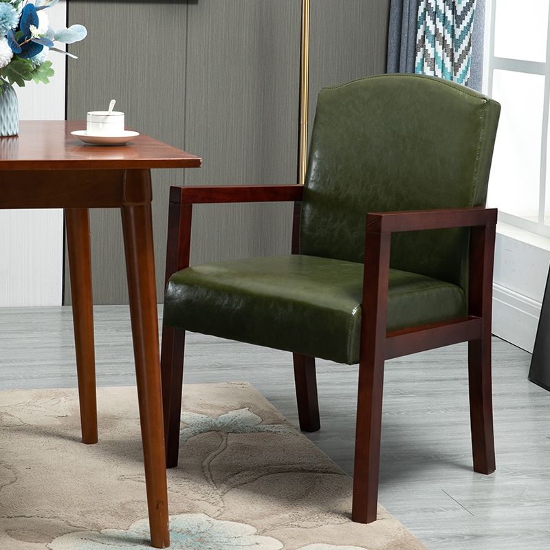 Contemporary Kitchen Square Dining Chair Parsons Dining Side Chair with Wooden Legs Clearhalo ' kitchen&dining_furn' 'Dining Chairs' 'Dining Tables & Seating' 'dining_chair' 'furn' 'furn_dining_chair' 'Furniture' 'furniture_dining_chair' 'Kitchen & Dining Furniture' 'kitchen' 1200x1200_20c3c9fb-1cd1-4536-a8f4-4454f9737e89