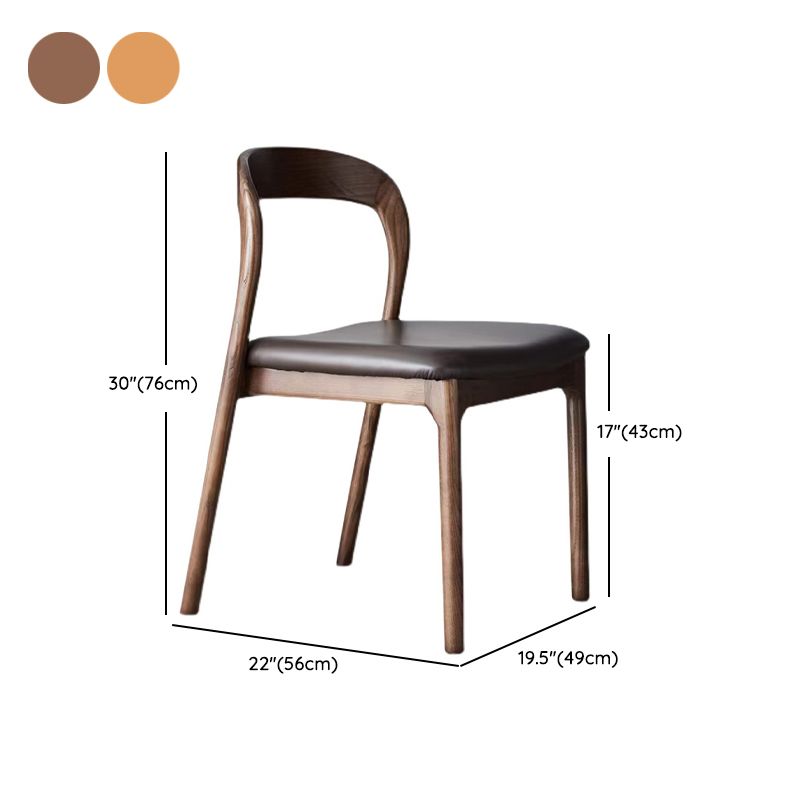 Esszimmer zeitgenössischer armloser Stuhl Masster Holz Essstuhl