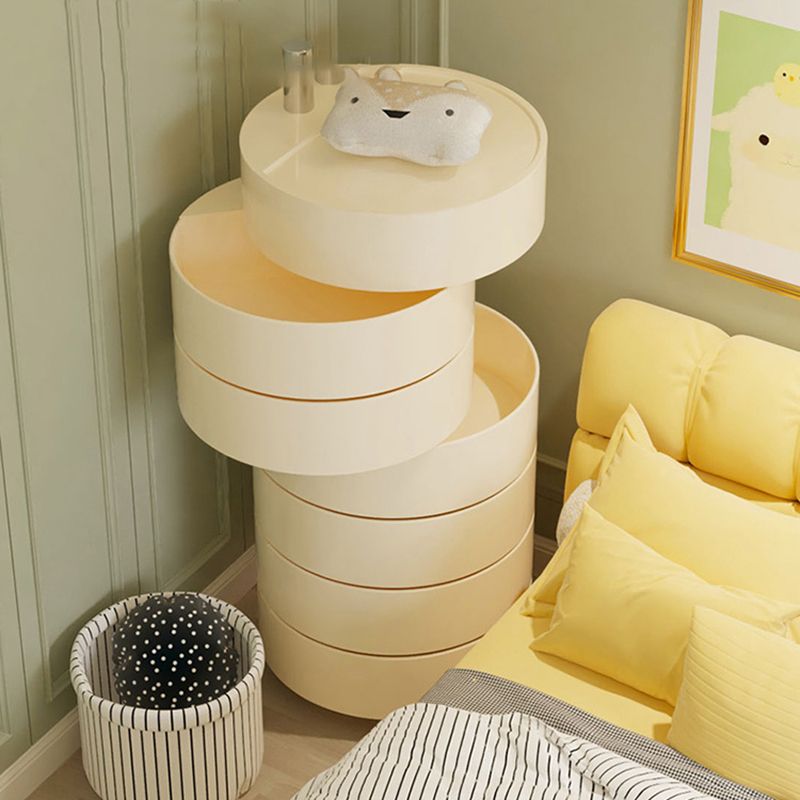 Modern acryl nachtkastje multi-level opslag accenttafel nachtkastje voor woonkamer