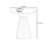 19.6"/21.6"/27.5" Tall Pedestal End Table Stainless Steel Round Side End Table Clearhalo 'Coffee & Accent Tables' 'End & Side Tables' 'end_side_table' 'end_side_tables' 'furn' 'furn_end_side_tables' 'Furniture' 'furniture_end_side_table' 'Living Room Furniture' 1200x1200_20c8874b-e8c9-4b61-b6e6-f7c2dea2ef83