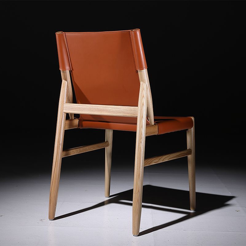 Eigentijdse keuken eetzijde stoel stoel armloze faux lederen eetkamerstoel