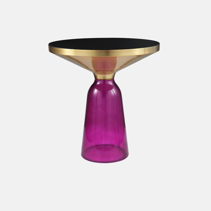 13.7"/20.8" Tall Modern Glass Pedestal Round Table Top Coffee Table Clearhalo 'Coffee & Accent Tables' 'Coffee Tables' 'coffee_tables' 'furn' 'furn_coffee_tables' 'Furniture' 'Living Room Furniture' 1200x1200_20c9b2a4-4e76-43a5-86b0-191911d702b9