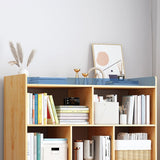 35"H Contemporary Bookcase Etagere Book Shelf Engineered Wood for Study Room