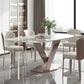 Sintered Stone Top Dining Table Rectangle Kitchen Table with Metal Pedestal Clearhalo ' dining_table' 'Dining Tables & Seating' 'Dining Tables' 'furn' 'furn_dining_table' 'Furniture' 'furniture_dining_table' 'Kitchen & Dining Furniture' 'kitchen&dining_furn' 'kitchen' 'kitchen_dining_table' 1200x1200_20ca0180-e02d-443e-a8c2-ce6b0a0babe7