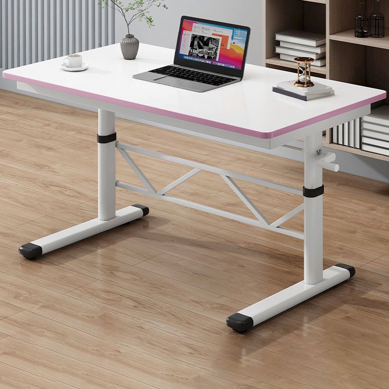 Rectangle Adjustable Office Table Modern Wooden Writing Desk Clearhalo 'furn' 'furn_office_desk' 'Furniture' 'Office Desks' 'Office Furniture' 'office_desk' 1200x1200_20cb4285-e7ca-4a4d-8d17-7e1988614cdf
