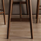 Set da pub moderno con altezza bancone, tavolo da bar e sgabelli in legno massello da 1/2/3 pezzi in marrone