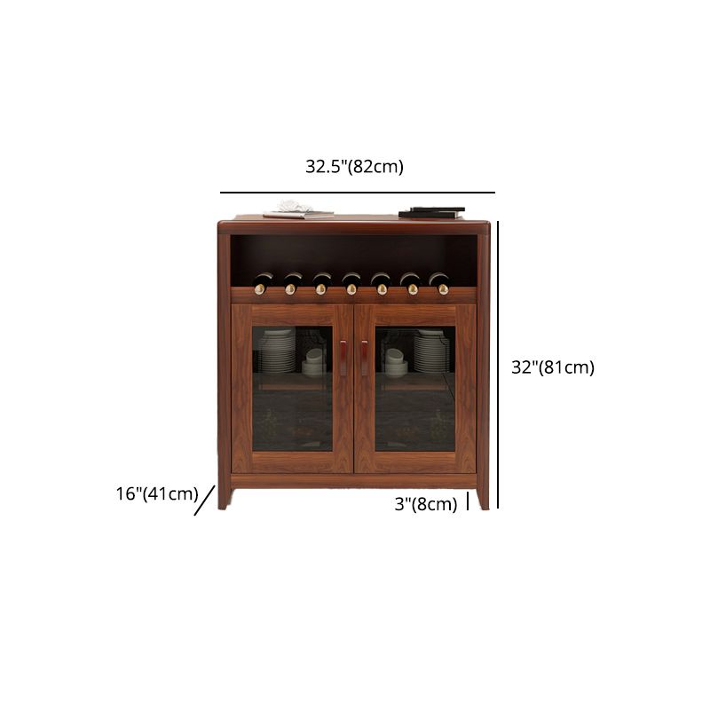 Modern Sideboard in Brown Solid Wood DIning Sideboard with Doors Clearhalo 'buffet_sideboard' 'Buffets & Sideboards' 'furn' 'furn_buffet_sideboard' 'Furniture' 'Kitchen & Dining Furniture' 1200x1200_20cc7a34-37da-43c5-8e87-60af1c41b244