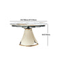 Nordic Glam Sintered Stone Dining Round Table Set 1/4/5/7 Pieces Dining Set