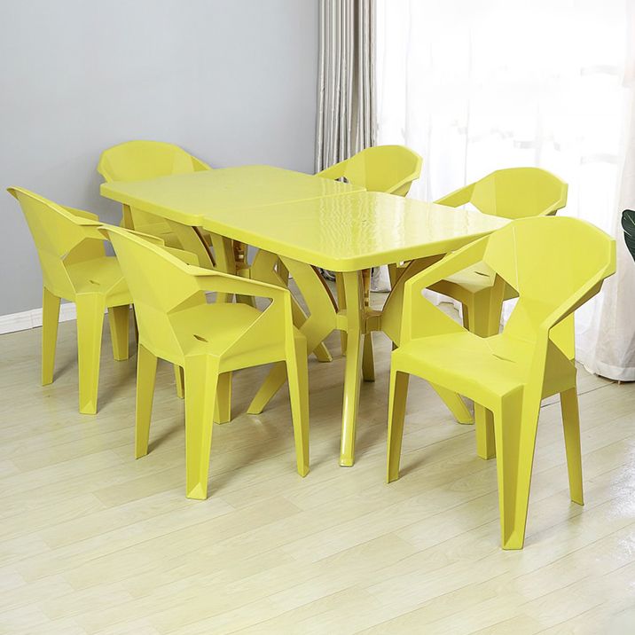 Modern Outdoor Dining Arm Chairs Plastic Side Back Patio Dining Armchairs Clearhalo ' kitchen&dining_furn' 'Dining Chairs' 'Dining Tables & Seating' 'dining_chair' 'furn' 'furn_dining_chair' 'Furniture' 'furniture_dining_chair' 'Kitchen & Dining Furniture' 'kitchen' 1200x1200_20ceecdb-318a-4f17-a3fd-dd9735493e25