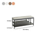 12.6" Wide Upholstered Entryway Bench with Storage Bench with Metal Legs Clearhalo 'Benches' 'Chairs & Seating' 'furn' 'furn_benches' 'Furniture' 'Living Room Furniture' 1200x1200_20cf8016-b072-48da-bc73-578999ffedd8