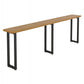 Solid Wood Bar Table Industrial Bar Dining Table with 3 Legs in Black Clearhalo 'Bar Furniture' 'Bar Tables' 'bar_tables' 'furn' 'furn_bar_tables' 'Furniture' 'furniture_bar_tables' 'Kitchen & Dining Furniture' 1200x1200_20d203c1-a27e-4303-950c-5ae38528f597