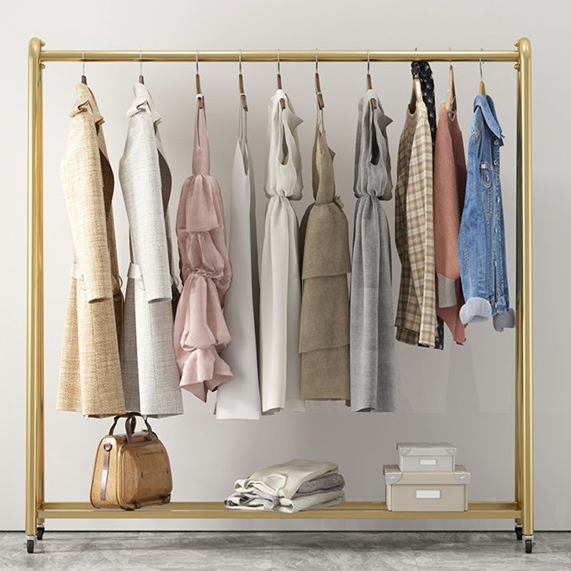 Moderne Style -Rack Metallic Free Standing Coat Rack mit Lagerregale