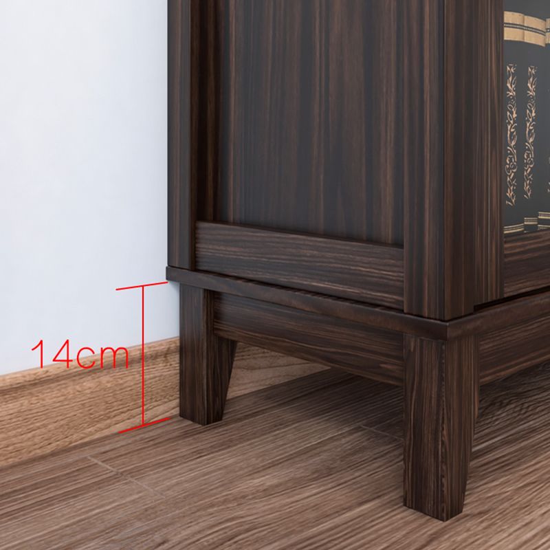 Mid-Century Modern Side Cabinet Square Accent Cabinet with Brown Clearhalo 'Cabinets & Chests' 'cabinets_chests' 'furn' 'furn_cabinets_chests' 'Furniture' 'Living Room Furniture' 1200x1200_20d4c72d-5163-4e1b-ae7c-0fa7f72fd14d