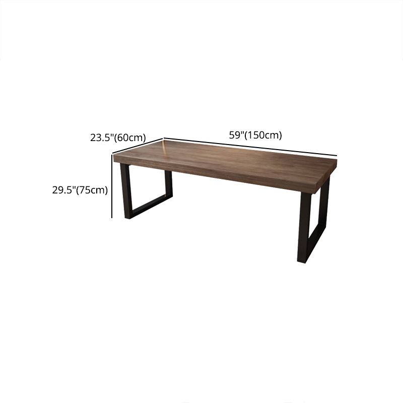 Industrial Rectangular Writing Desk Solid Wood Sled Office Desk Clearhalo 'furn' 'furn_office_desk' 'Furniture' 'Office Desks' 'Office Furniture' 'office_desk' 1200x1200_20d600cb-b607-4c9b-a6f7-cac4298b2930