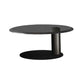 No Distressing Pedestal Coffee Table Modern Round Bunching Tables