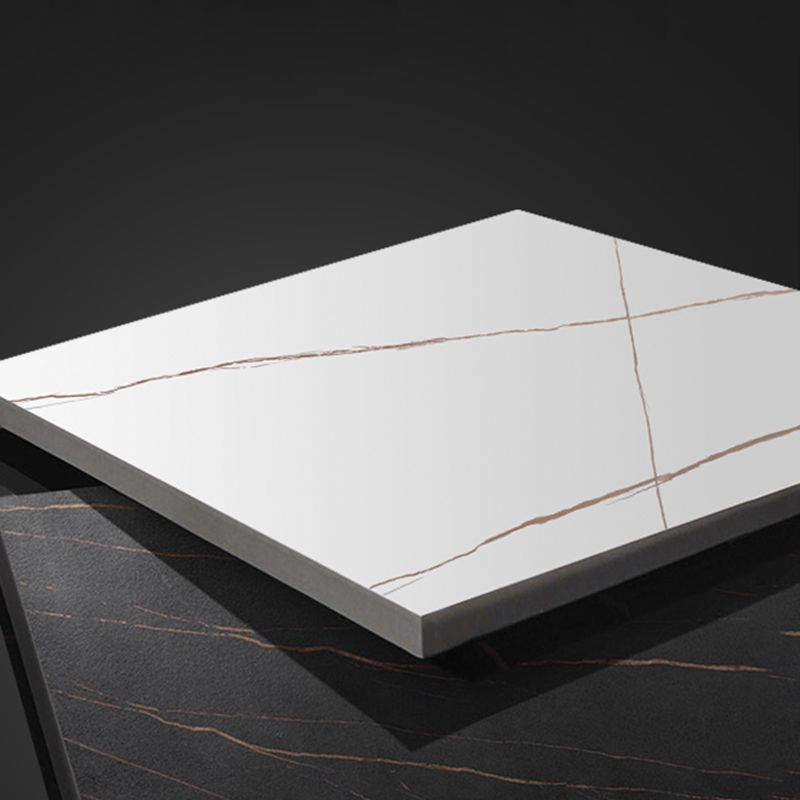 11 "w tavolo accento glam in pietra tavolo accento console rettangolo bianco