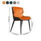 Contemporary Style Kitchen Metal Dining Chair Dining Wingback Armless Side Chairs (Set of 2) Clearhalo ' kitchen&dining_furn' 'Dining Chairs' 'Dining Tables & Seating' 'dining_chair' 'furn' 'furn_dining_chair' 'Furniture' 'furniture_dining_chair' 'Kitchen & Dining Furniture' 'kitchen' 1200x1200_20d6d5ab-dd8f-4b51-b87b-95f54d023d1f