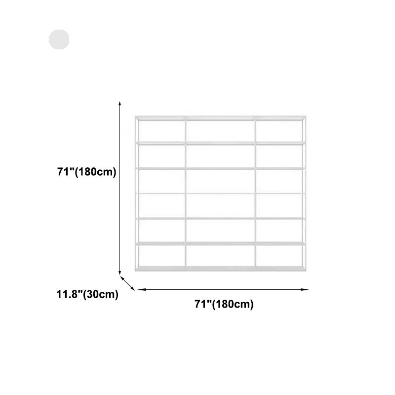 Contemporary Bookcase Metal Open Back Bookshelf for Home Office Clearhalo 'Bookcases' 'furn' 'furn_bookcases' 'Furniture' 'Office Furniture' 1200x1200_20d85365-94e2-4bb2-ab48-23e490f5db4d