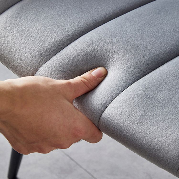 Home Scandinavian Side Chair Wingback Metal Upholstered Dining Room Chair Clearhalo ' kitchen&dining_furn' 'Dining Chairs' 'Dining Tables & Seating' 'dining_chair' 'furn' 'furn_dining_chair' 'Furniture' 'furniture_dining_chair' 'Kitchen & Dining Furniture' 'kitchen' 1200x1200_20d88693-3f0d-4ffd-b99b-856d50126f91