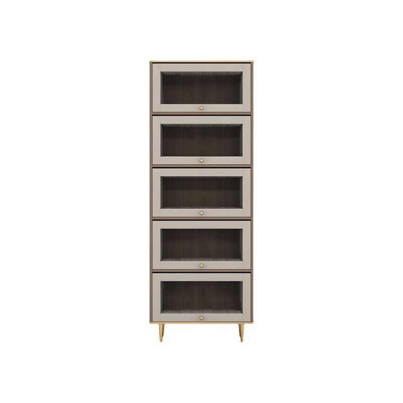 Glam Standard Bookcase Metal Frame Manufactured Wood Bookshelf with Glass Doors Clearhalo 'Bookcases' 'furn' 'furn_bookcases' 'Furniture' 'furniture_bookcases' 'Office Furniture' 1200x1200_20dc0438-b433-4fcc-8fe0-3571580b46c5
