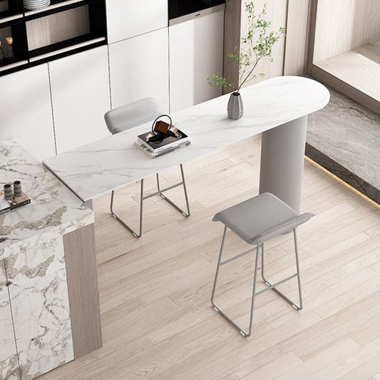 Scandinavian Leather Metal Counter Stools Low Back Bar Stools with Solid Wave Seat Clearhalo 'Bar Furniture' 'Bar Stools' 'bar_stools' 'furn' 'furn_bar_stools' 'Furniture' 'furniture_bar_stools' 'Kitchen & Dining Furniture' 1200x1200_20dcf030-412d-4c88-b523-02f574b9c85b