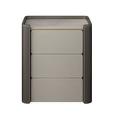 Modernismo di stoccaggio del tavolo 3 cassetti in pietra/comodino da letto in legno per casa