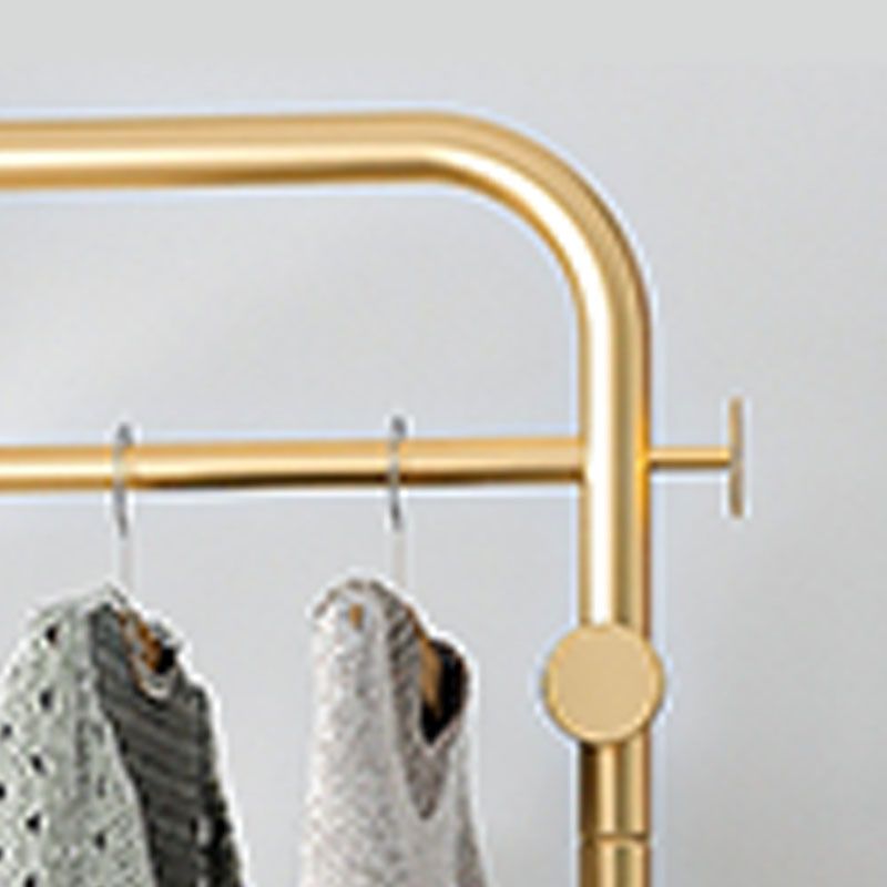 Modern Entry Hall Tree Metal 4 Hooks No Distressed Free Standing Coat Rack