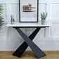 Tabella della console contemporanea da 15 "tavolo da rettangolo di pietra console tavolo da console