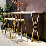 Glam Low Back Dining Stools Armless Bar Stools with Footrest Clearhalo 'Bar Furniture' 'Bar Stools' 'bar_stools' 'furn' 'furn_bar_stools' 'Furniture' 'Kitchen & Dining Furniture' 1200x1200_20e0b20c-fcc3-4848-90e1-a5303edc5367