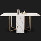 Contemporary Rectangle Dining Table Sintered Stone Drop-Leaf Table with Metal Base for Dining Room Clearhalo ' dining_table' 'Dining Tables & Seating' 'Dining Tables' 'furn' 'furn_dining_table' 'Furniture' 'furniture_dining_table' 'Kitchen & Dining Furniture' 'kitchen&dining_furn' 'kitchen' 'kitchen_dining_table' 1200x1200_20e18c41-63e2-41eb-af29-e86e881900af