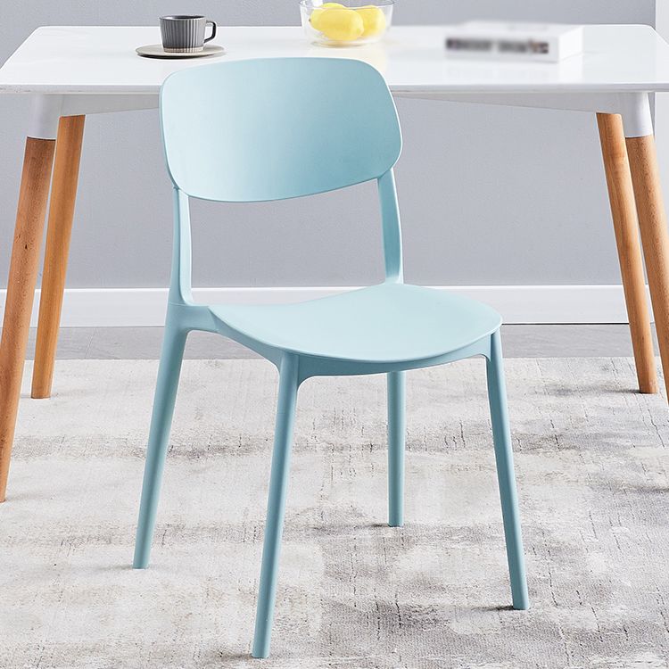 Plastic Scandinavian Dining Kitchen Room Chair Open Back Side Chair Clearhalo 'Dining Chairs' 'Dining Tables & Seating' 'dining_chair' 'furn' 'furn_dining_chair' 'Furniture' 'furniture_dining_chair' 'Kitchen & Dining Furniture' 1200x1200_20e1f4c1-a01e-4625-ac10-f53dc360a74c